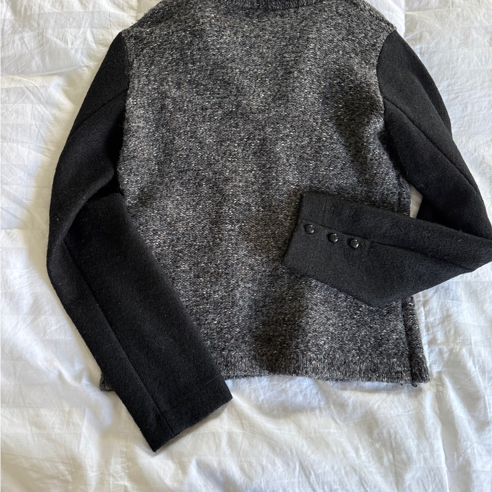 Carole Little Textured Knit Sweater in Gray and Black - Picture 4 of 4